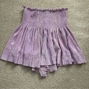 NWT QUEEN OF SPARKLES Purple High Waist Shorts